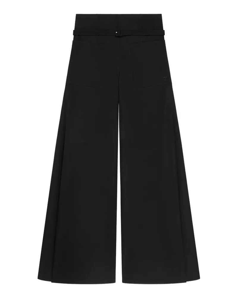 Courrèges Klassische Palazzohose - Schwarz Schwarz