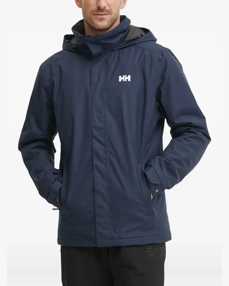 Helly Hansen logo-detail hooded jacket - Blau Blau