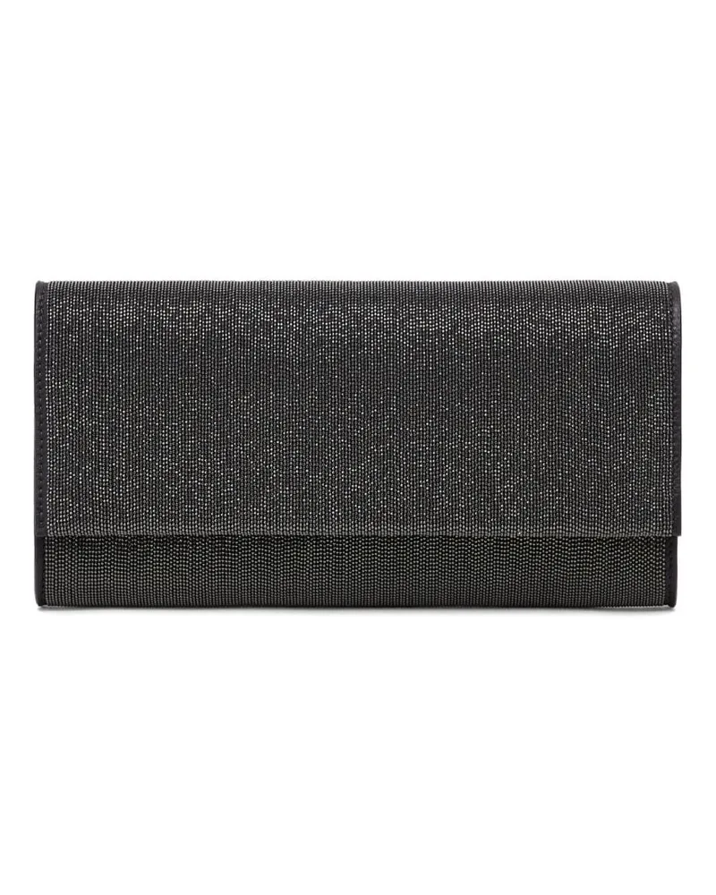 Brunello Cucinelli Precious Monili Clutch Grau