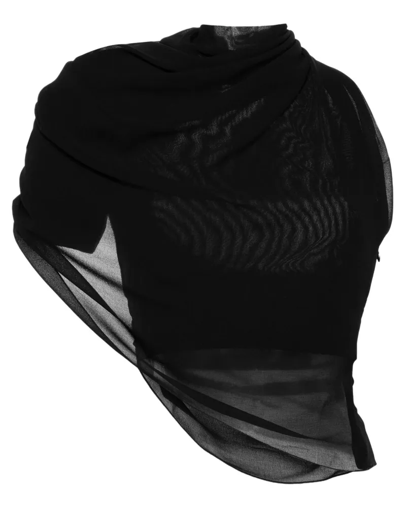 Jacquemus Le Haut Pablo Chiffonbluse - Schwarz Schwarz