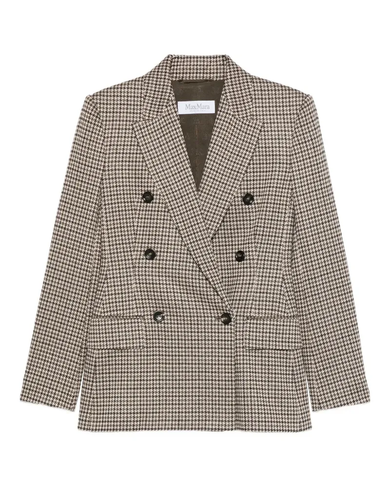 Max Mara Doppelreihige Jacke - Schwarz Schwarz