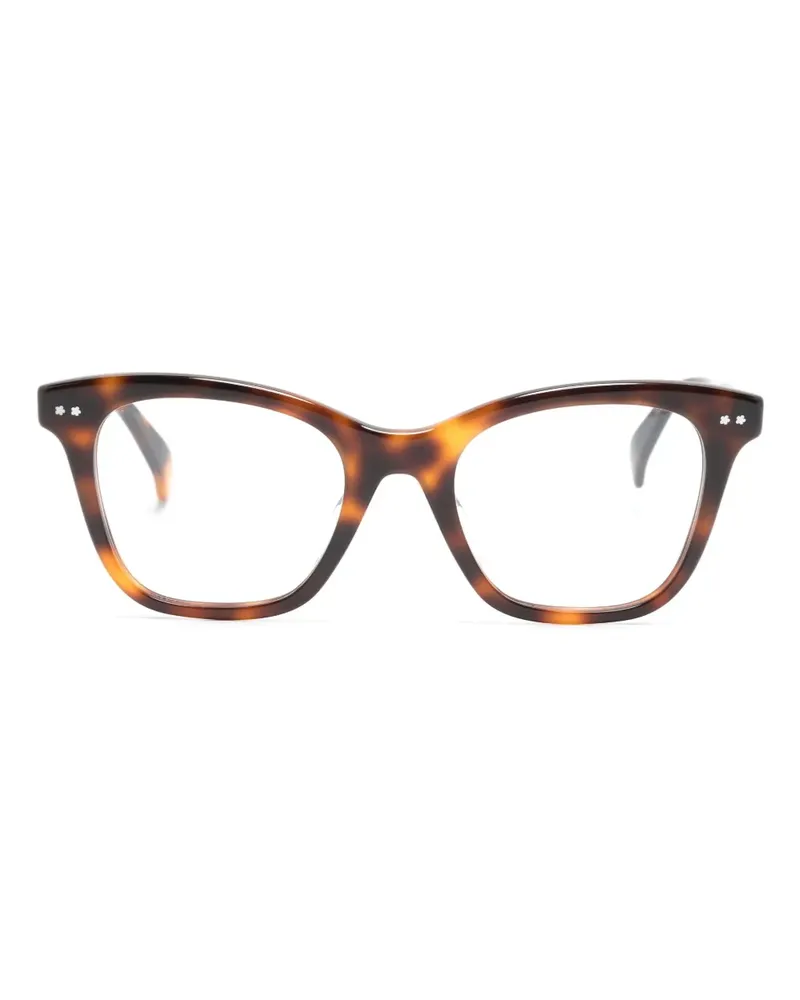 Kenzo Eckige Brille in Schildpattoptik - Braun Braun