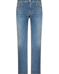 Etro Straight-Leg-Jeans mit Logo Blau