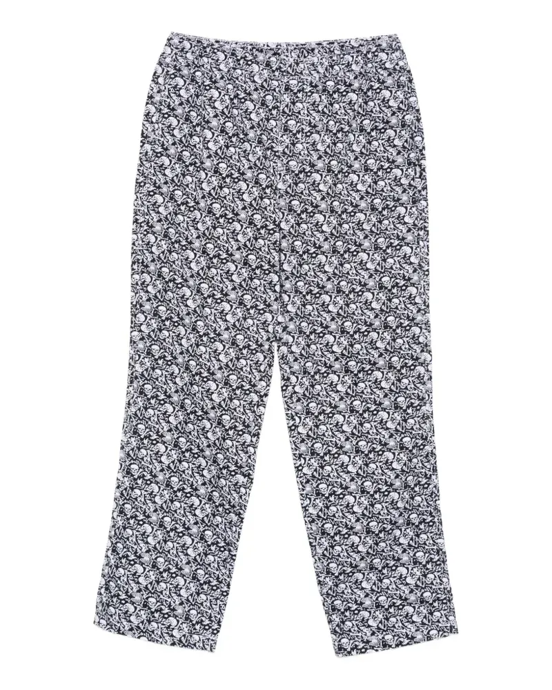 Stüssy skull-pattern trousers - Schwarz Schwarz