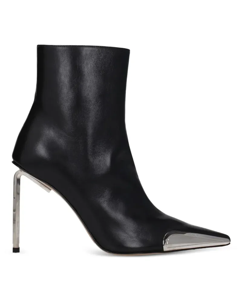 OFF-WHITE Jitney metal-heel ankle boots - Schwarz Schwarz