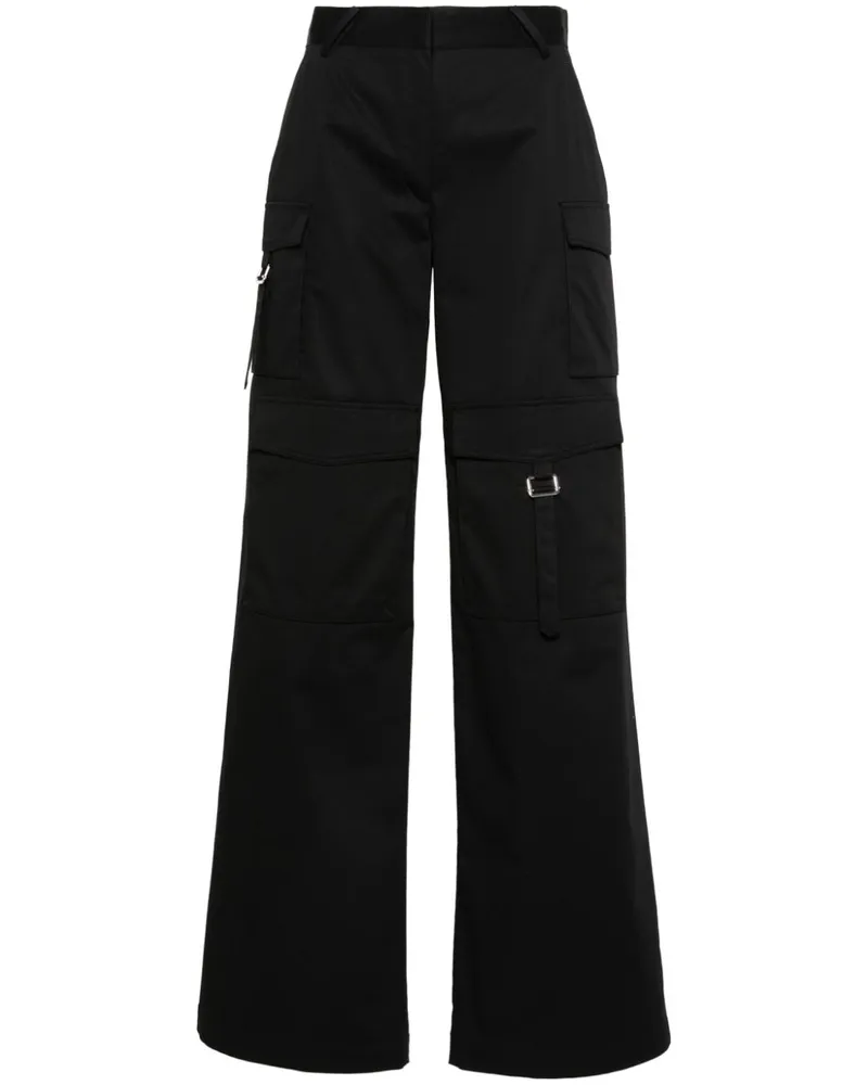 IRO Cargohose mit weitem Bein Schwarz