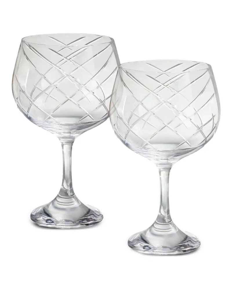 Rosenthal 2026 Vyras Gin-Brille mit Kreuzschliff - Weiß Weiß