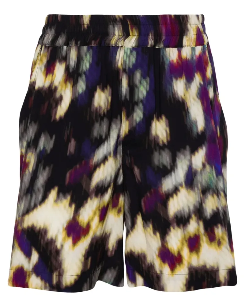 Isabel Marant Vataya Shorts mit abstraktem Print - Violett Violett