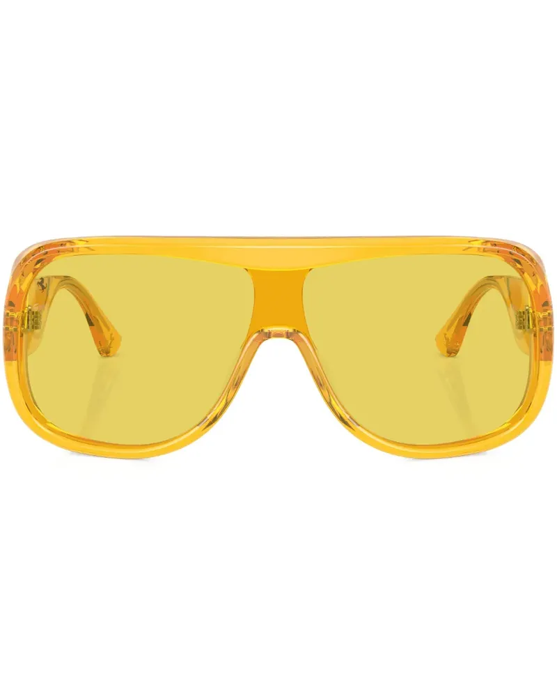 Ferrari Sonnenbrille mit Shield-Gestell - Gelb Gelb