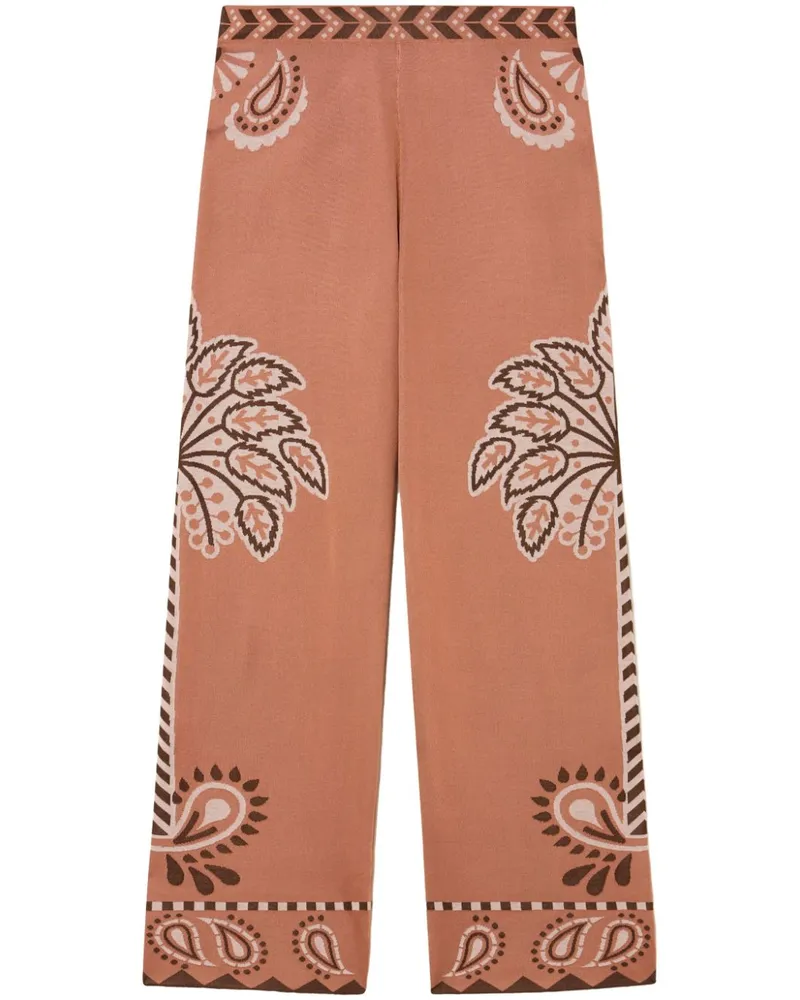 Alanui Wild Wonder Foulard Palazzohose - Nude Nude