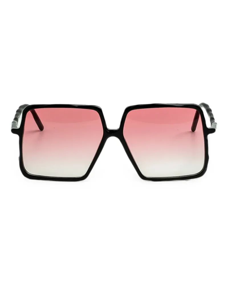 KUBORAUM L12 square-frame sunglasses - Schwarz Schwarz