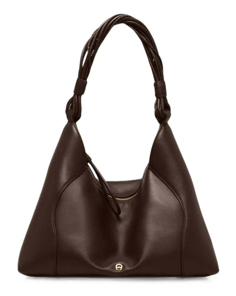 Aigner medium Giara shoulder bag - Braun Braun