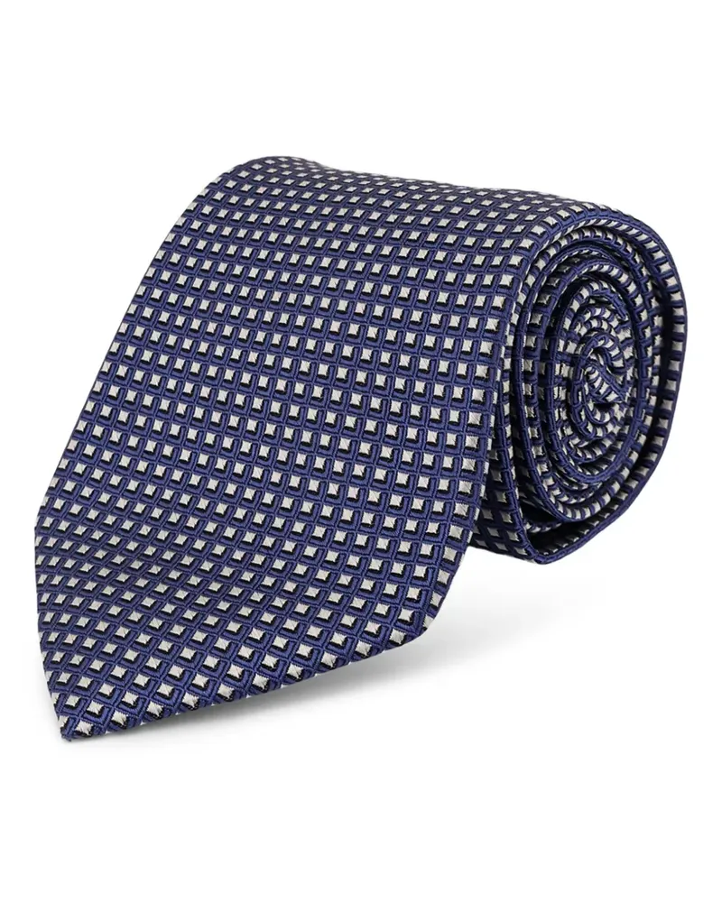 Tom Ford Gemusterte Krawatte - Blau Blau