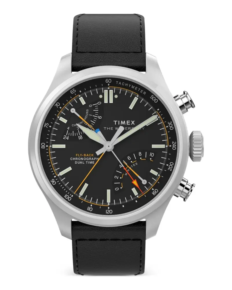 Timex Waterbury Ace Fly-Back Chronograph 43mm - Schwarz Schwarz