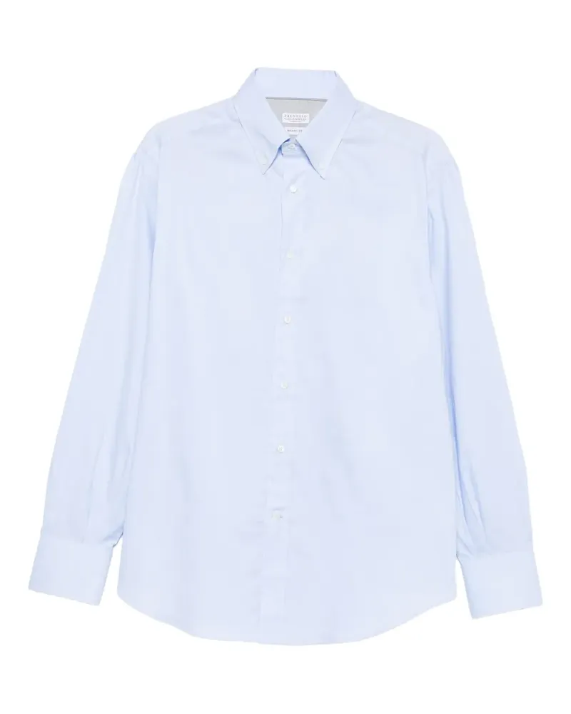 Brunello Cucinelli Langärmeliges Hemd - Blau Blau