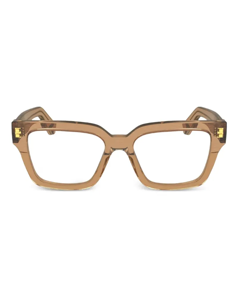 Calvin Klein Brille mit eckigem Gestell - Braun Braun