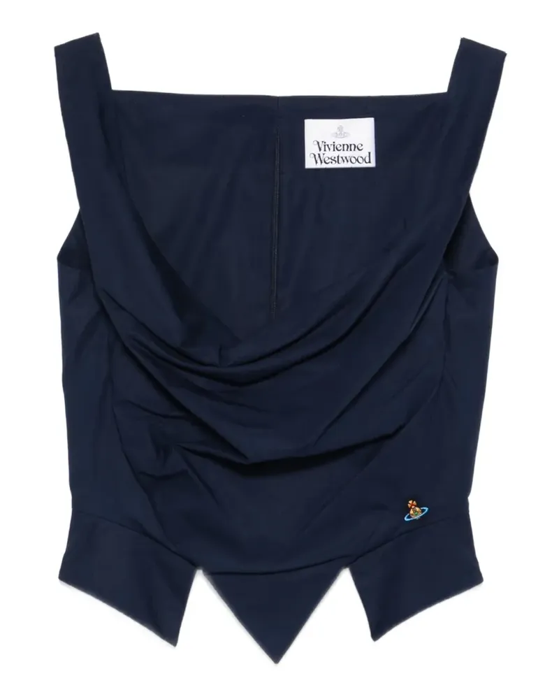 Vivienne Westwood Drapiertes Sunday Orb-Top - Blau Blau