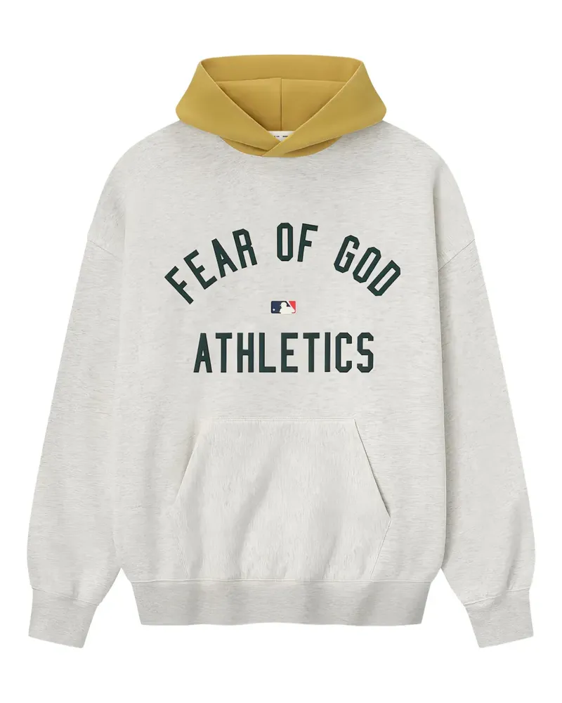 Fear of God x MLB Athletics Hoodie mit Logo - Grau Grau