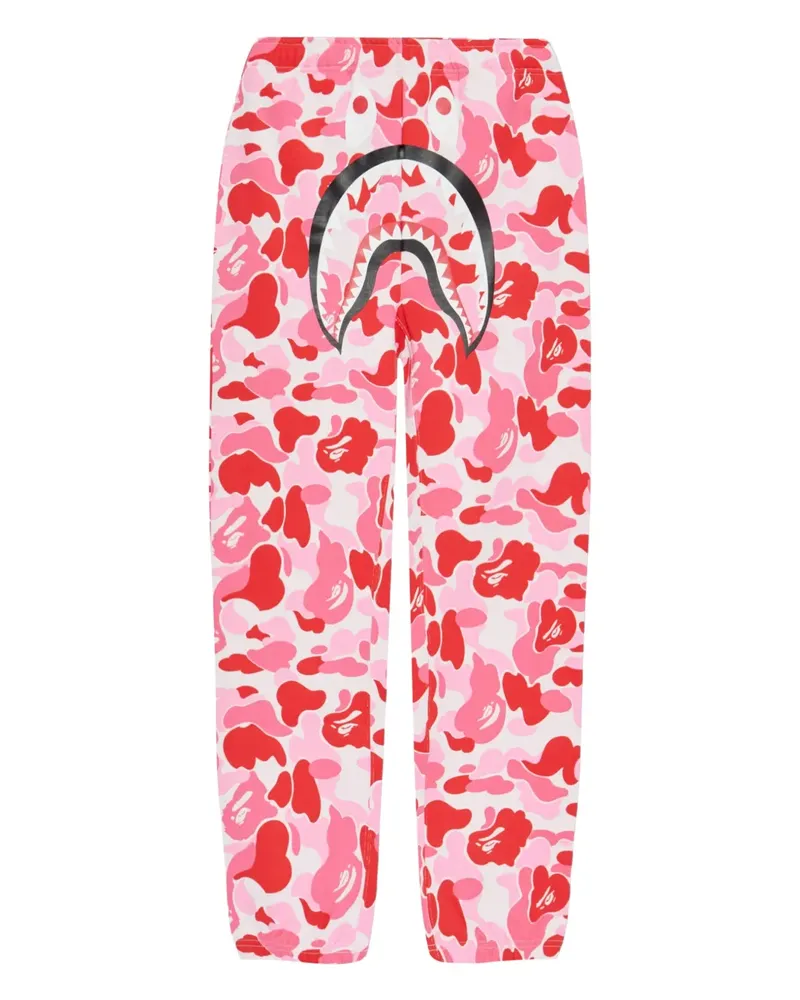 BAPE Hose mit grafischem Print - Rosa Rosa