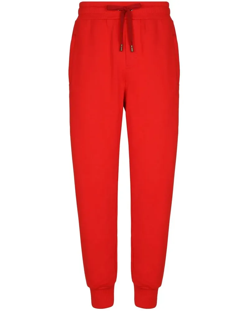 Dolce & Gabbana Jogginghose mit Logo-Prägung - Rot Rot