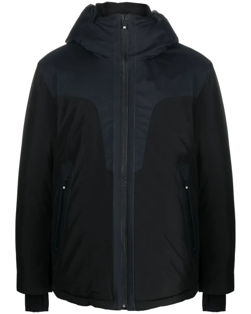 Palm Angels Gefütterte Ski Club Skijacke - Schwarz Schwarz