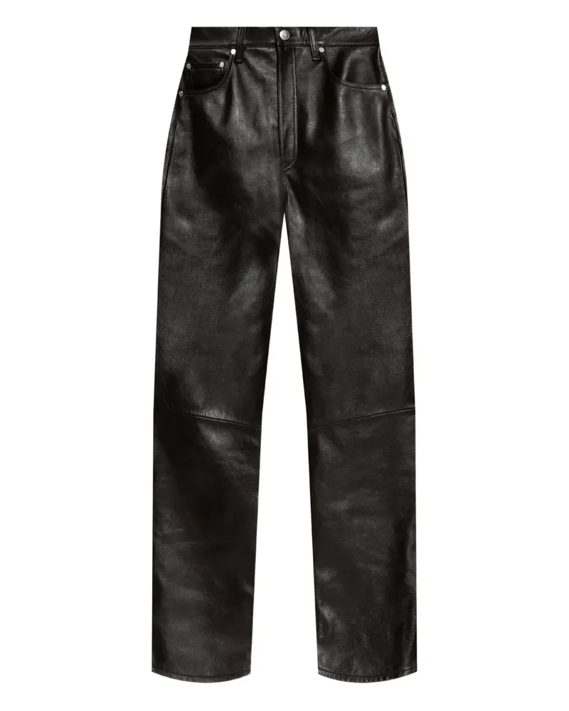 Rag & Bone leather panelled trousers - Braun Braun