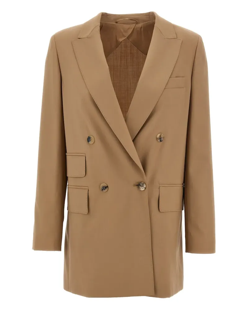 Max Mara Doppelreihiges Sakko - Nude Nude