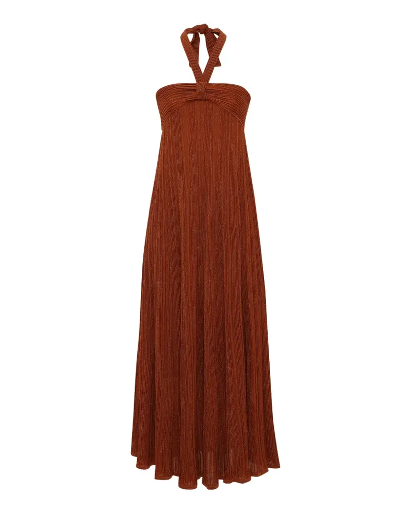 Zimmermann Indra halter-neck dress - Braun Braun