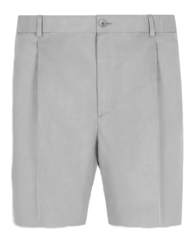 Brioni Bellagio pleated-waistband tailored shorts - Grau Grau