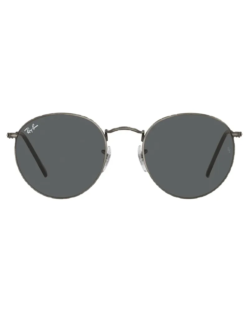Ray Ban Sonnenbrille mit rundem Gestell - Schwarz Schwarz