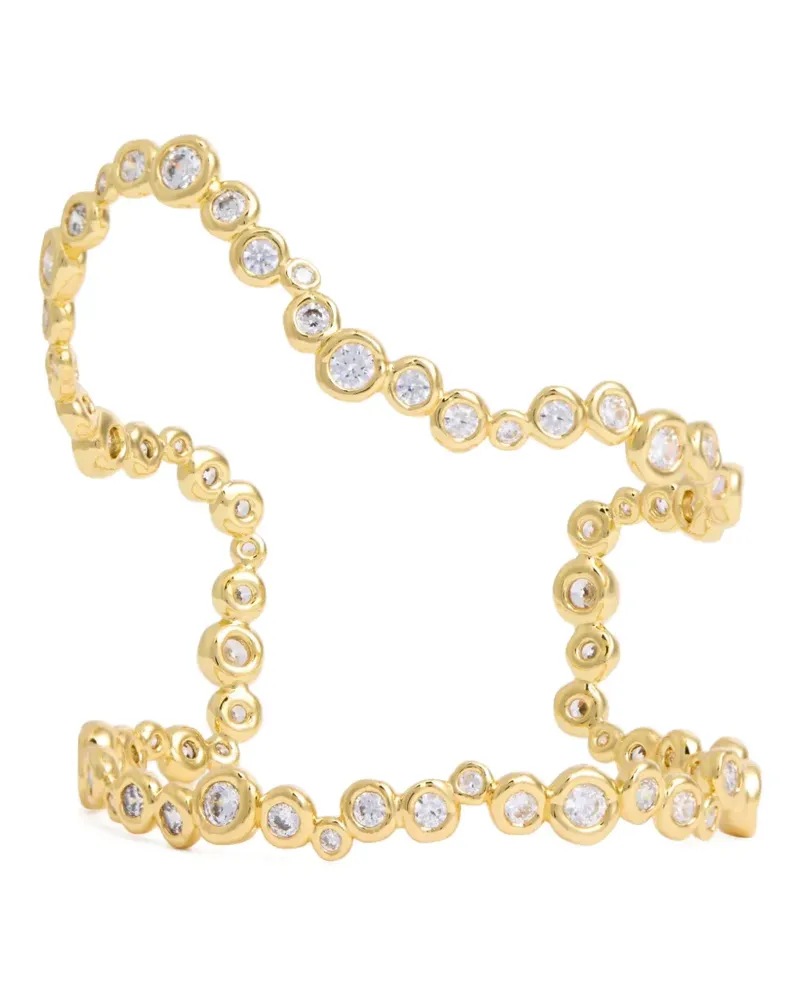 Alexis Bittar Asterales crystal-embellished cuff bracelet - Gold Gold