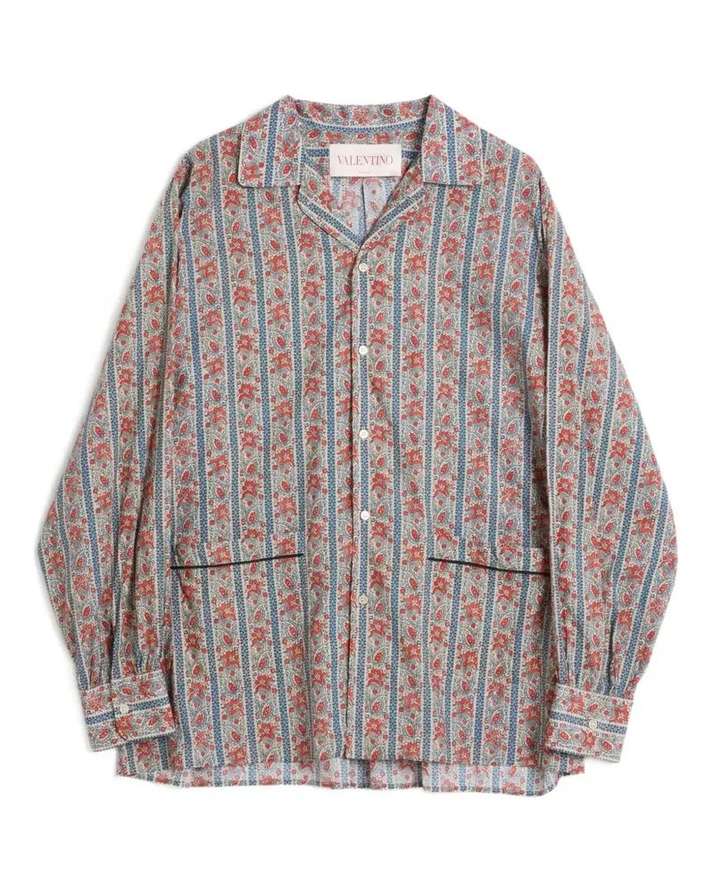 Valentino Garavani Voyage Imaginaire Pyjama-Oberteil - Grau Grau