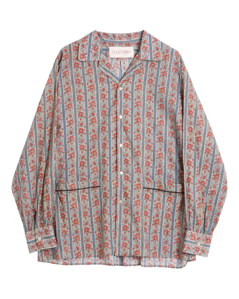 Valentino Garavani Voyage Imaginaire Pyjama-Oberteil - Grau Grau