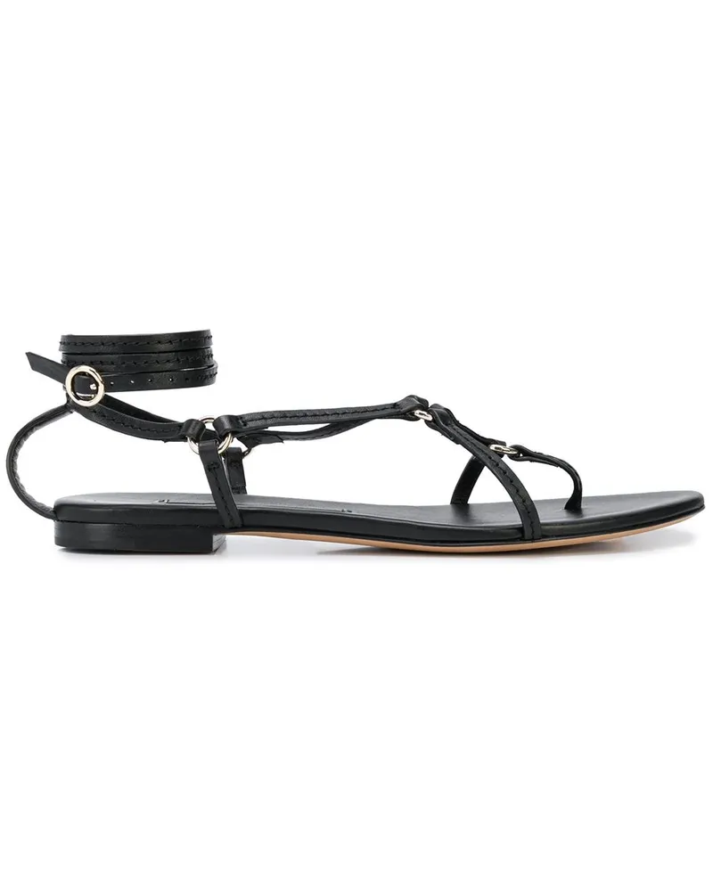 3.1 phillip lim Sandalen mit Knöchelriemen Schwarz