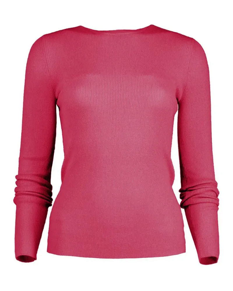 Michael Kors Hutton ribbed long-sleeve T-shirt - Rosa Rosa