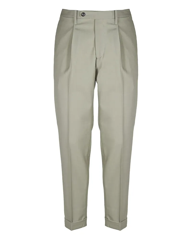 MICHAEL COAL Klassische Bundfaltenhose - Grün Grün