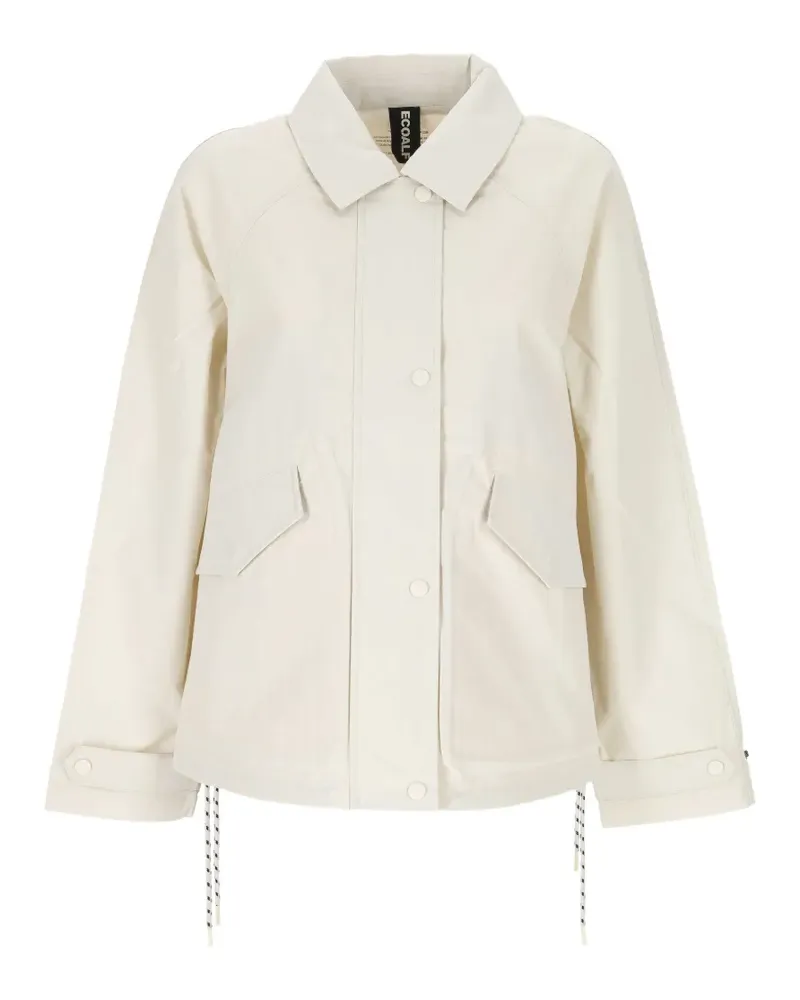 ECOALF drawstring-hem raglan-sleeve jacket - Nude Nude