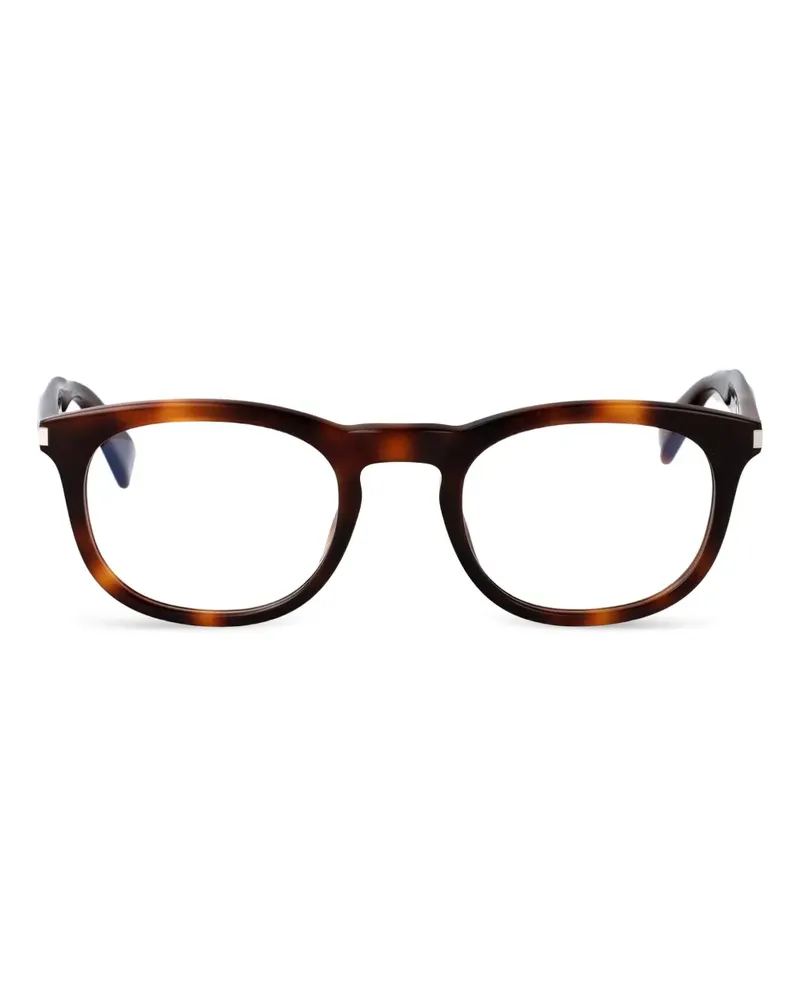 Saint Laurent Brille mit rundem Gestell - Braun Braun