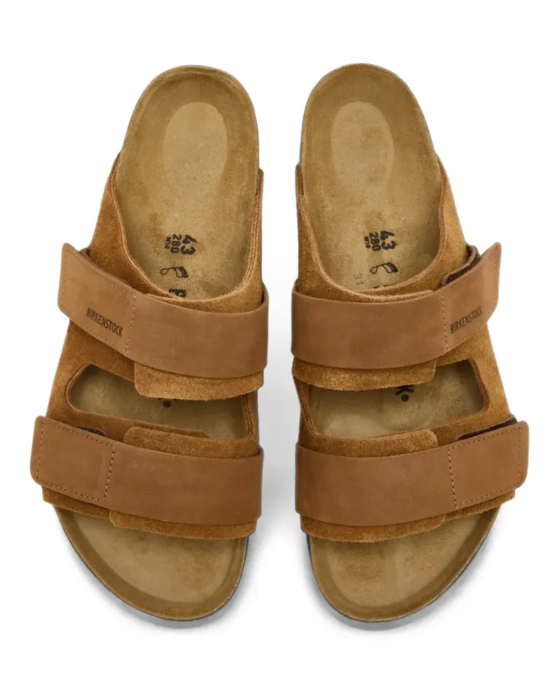 Birkenstock Uji Pantoletten aus Wildleder - Braun Braun