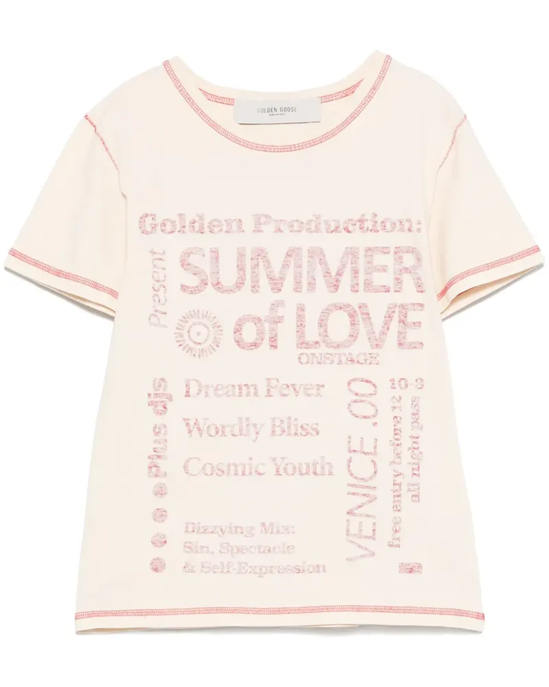 Golden Goose Doris T-Shirt - Nude Nude