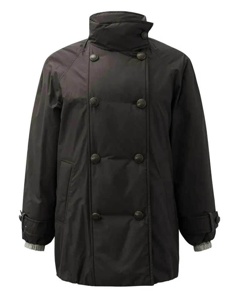 Brunello Cucinelli Doppelreihiger Mantel - Braun Braun
