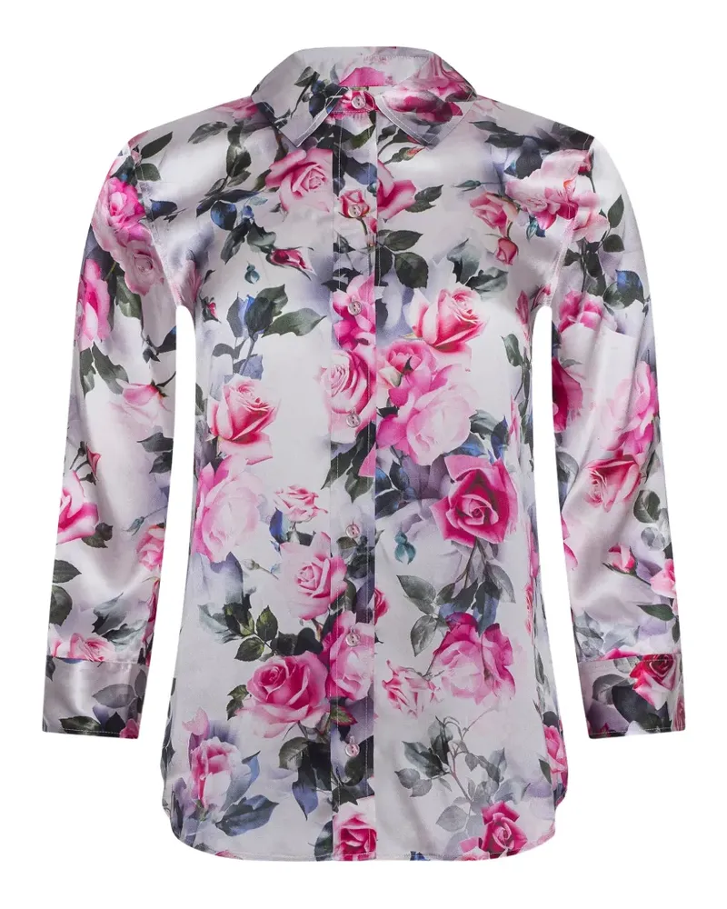 L'Agence Dani floral blouse - Weiß Weiß