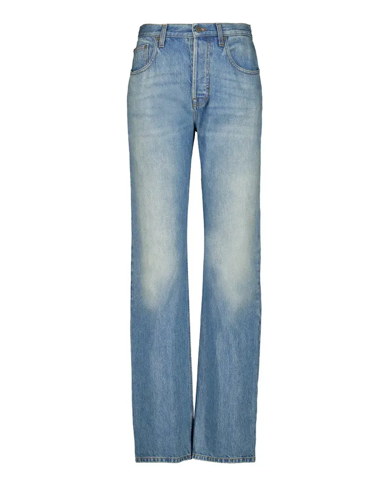 Gucci Ausgeblichene Straight-Leg-Jeans - Blau Blau