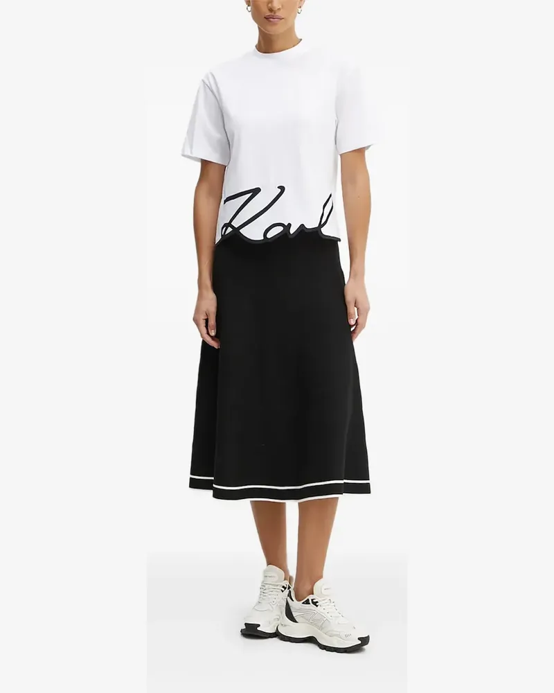 Karl Lagerfeld A-Linien-Form - Schwarz Schwarz
