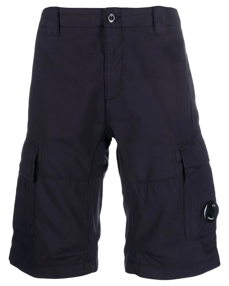 C.P. Company Cargo-Shorts mit Linsen-Detail Blau