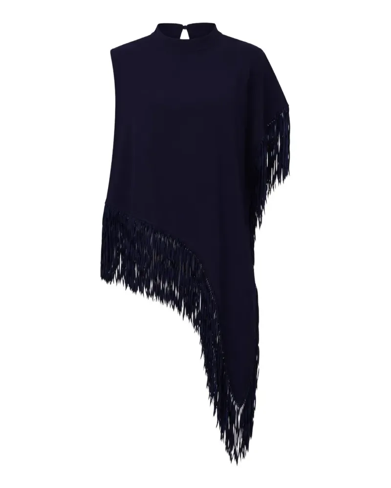 HUGO BOSS Asymmetrisches Oberteil mit Fransenbesatz - Blau Blau