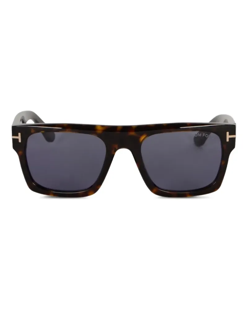 Tom Ford tortoiseshell-effect square-frame sunglasses - Braun Braun
