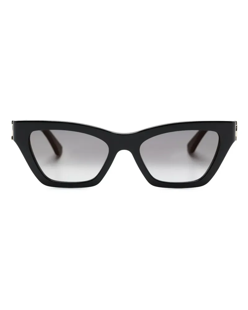 Cartier Cat-Eye-Sonnenbrille mit Logo-Schild - Schwarz Schwarz