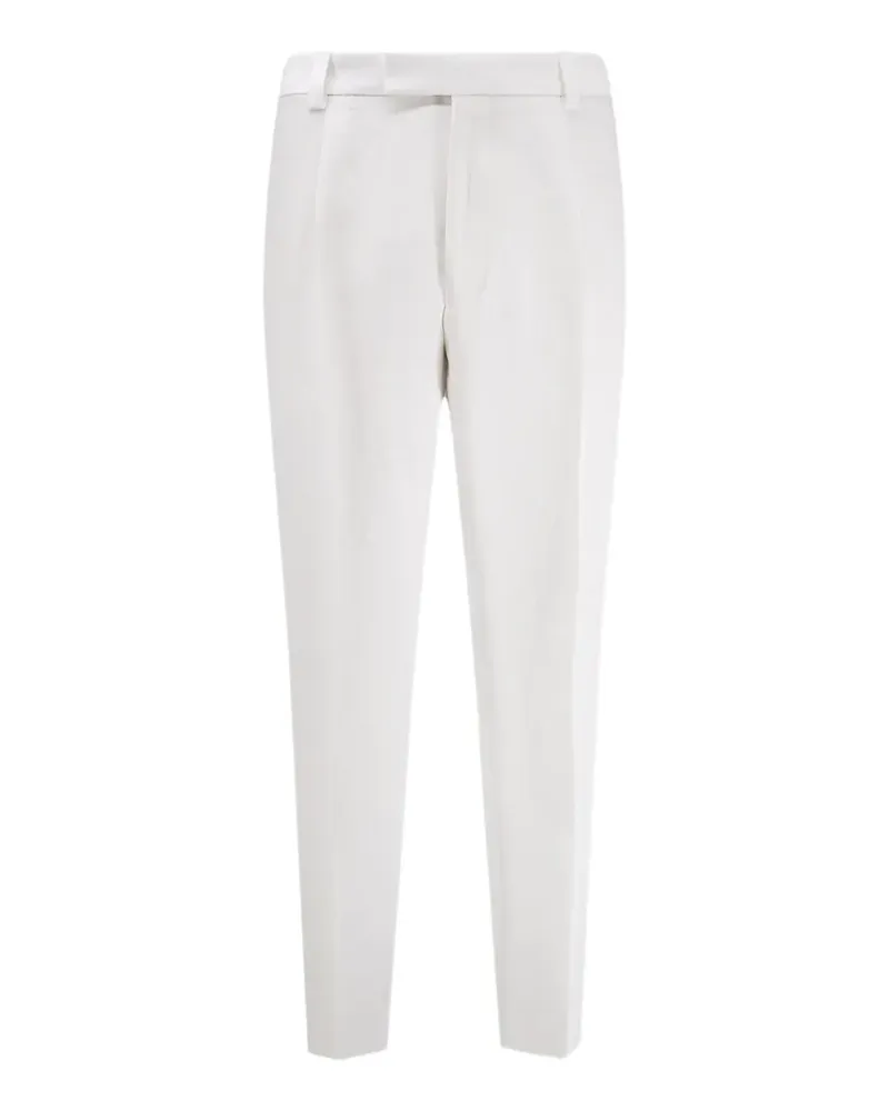 HUGO BOSS pressed-crease trousers - Weiß Weiß