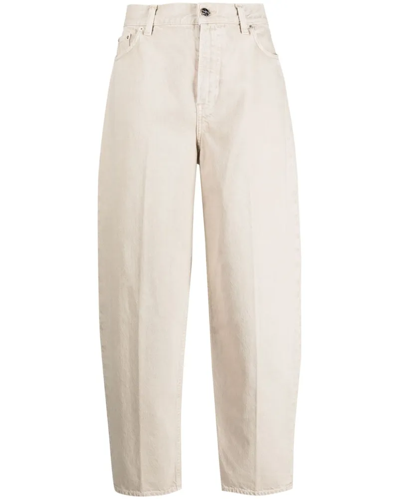 Totême Jeans mit hohem Bund - Nude Nude